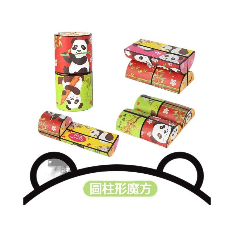 Shake The Same Panda Three-Dimensional Magic Cube Infinite 3D Magic Cube Explosion Decompression Children'S Educational Toys - Image 1